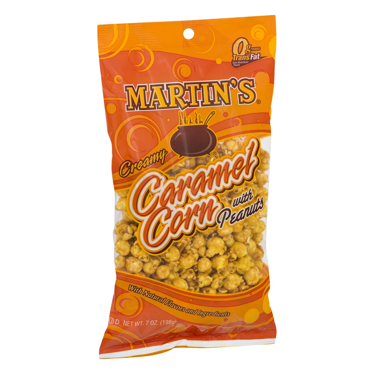 slide 11 of 13, Martin's Creamy with Peanuts Caramel Corn 7 oz, 7 oz