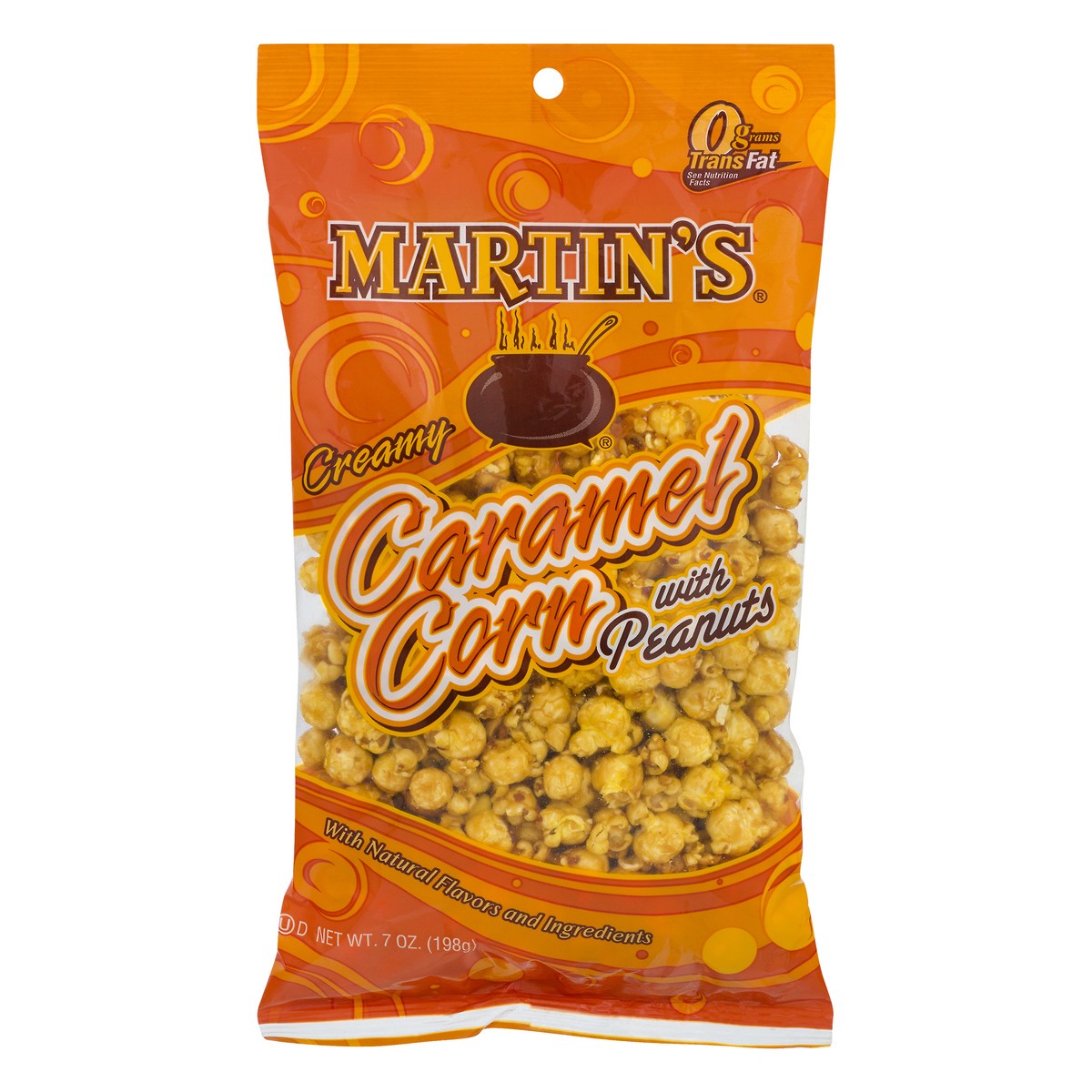 slide 9 of 13, Martin's Creamy with Peanuts Caramel Corn 7 oz, 7 oz