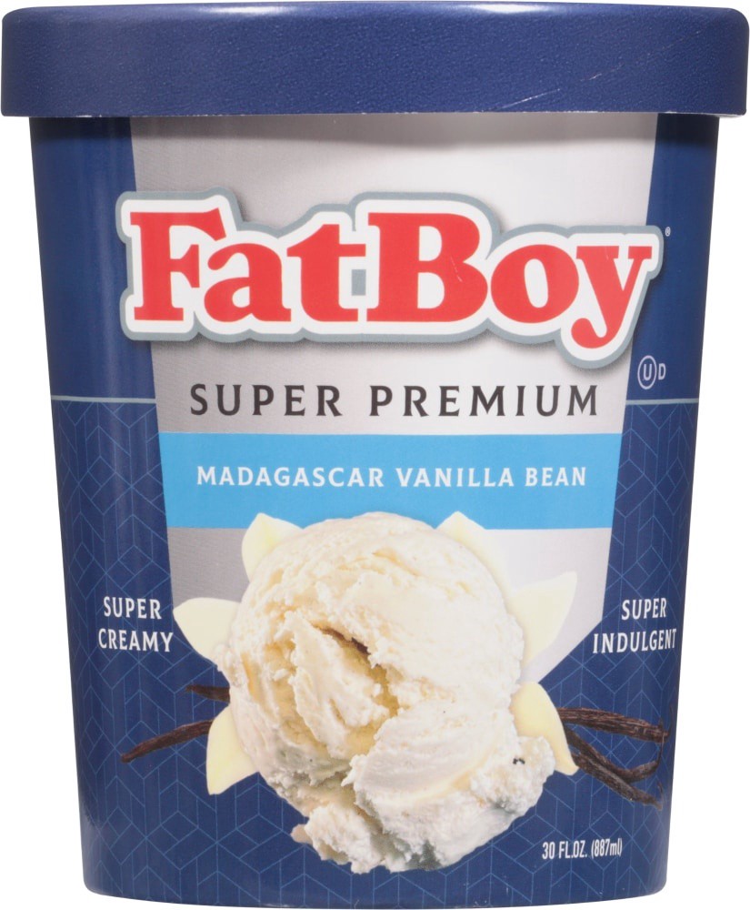slide 2 of 3, Fat Boy Vanilla Bean Ice Cream 30 Oz, 1 pint