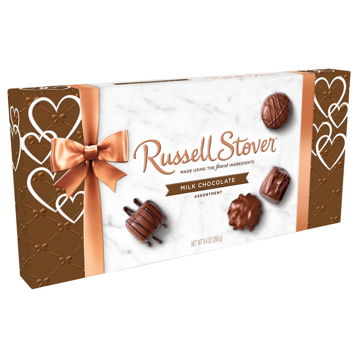 slide 7 of 10, RUSSELL STOVER Valentine's Day Milk Chocolate Assortment Gift Box, 9.4 oz. (16 pieces), 9.4 oz