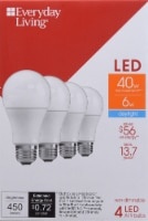 slide 1 of 1, Everyday Living Led A19 6W Daylight, 4 ct