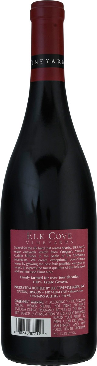 slide 9 of 12, Elk Cove Vineyards Willamette Valley Estate Pinot Noir 750 ml, 750 ml