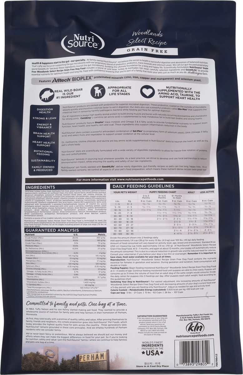 slide 5 of 14, NutriSource Grain Free Woodlands Select Recipe Dog Food 26 lb, 26 lb