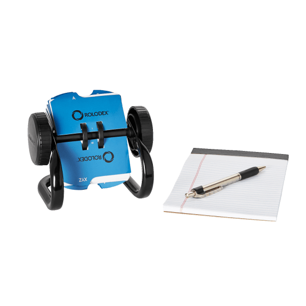 slide 2 of 5, Rolodex Open Rotary Card Holder - Black, 250 ct; 1 3/4 in x 3 1/4 in