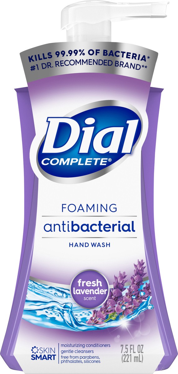 slide 2 of 3, Dial Antibacterial Foaming Hand Wash, Fresh Lavender Scent, 7.5 fl oz, 7.50 fl oz