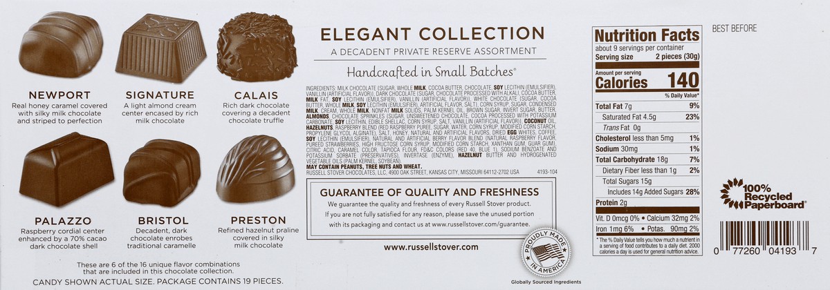 slide 3 of 6, Russell Stover Elegant Chocolate Collection, 10 oz