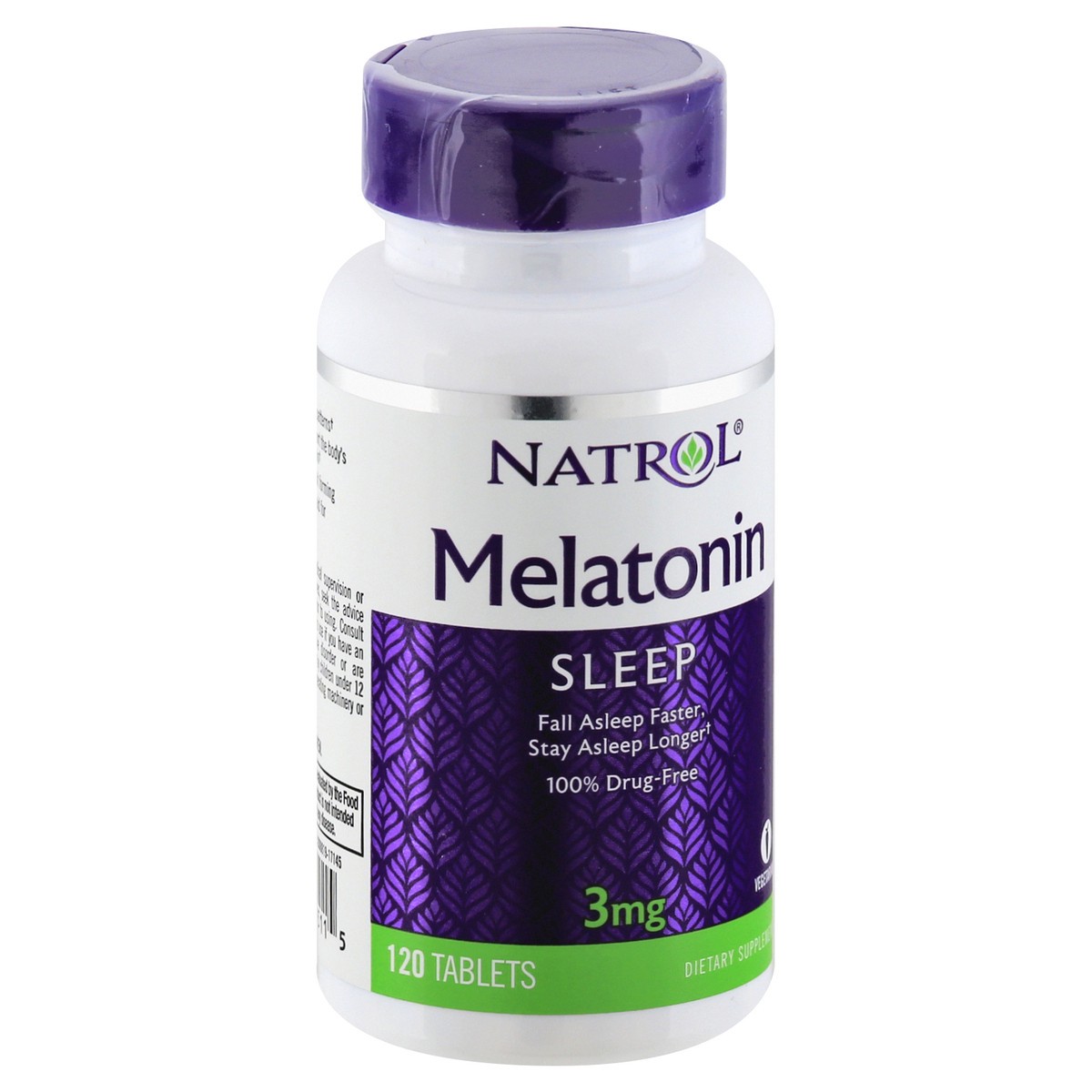 slide 2 of 9, Natrol 3mg Melatonin Sleep Aid Tablets, Fall Asleep Faster, Stay Asleep Longer, 99% Pure Melatonin, Dietary Supplement, 120 Count, 120 ct