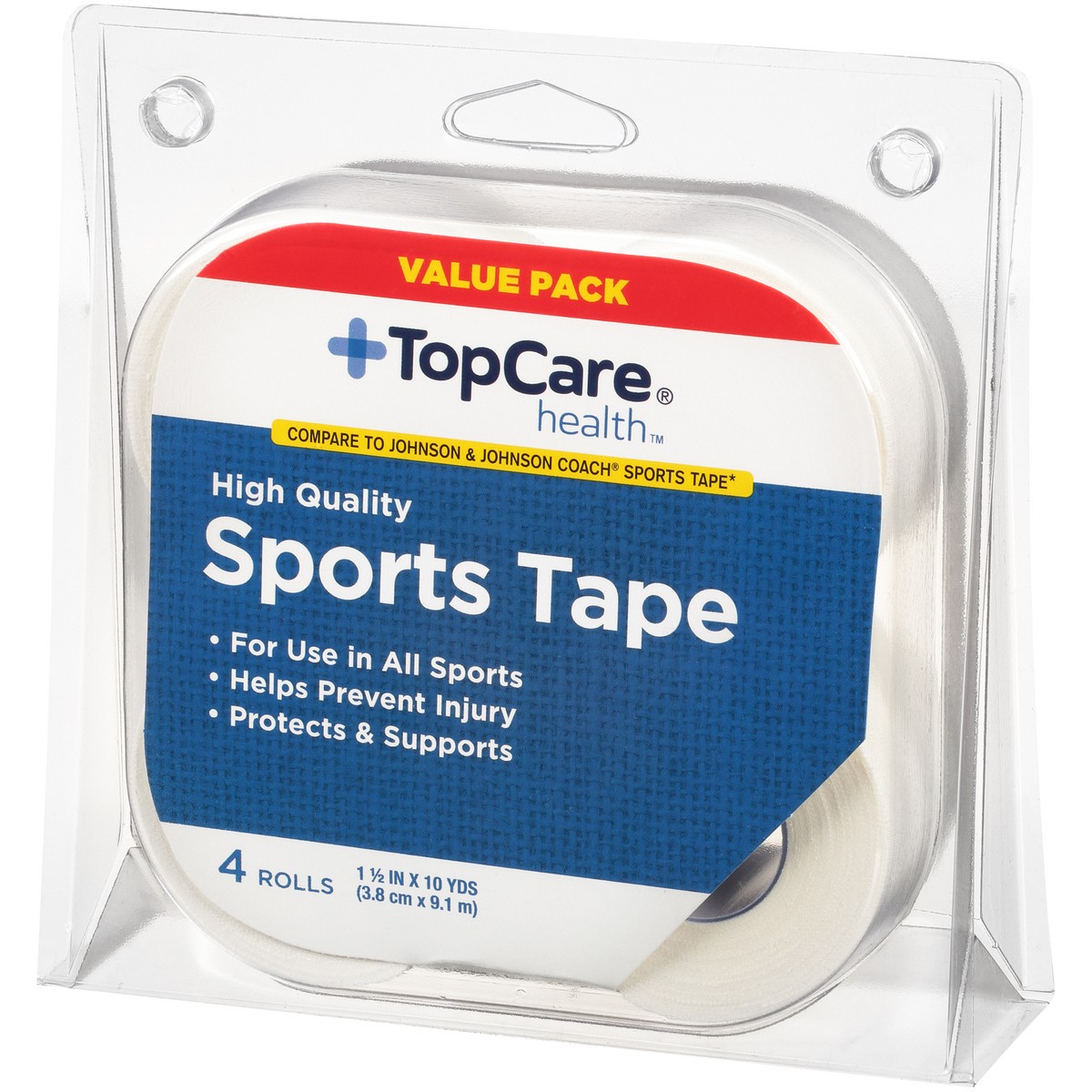 slide 3 of 8, TopCare Sports Tape, Value Pack, 4 ct