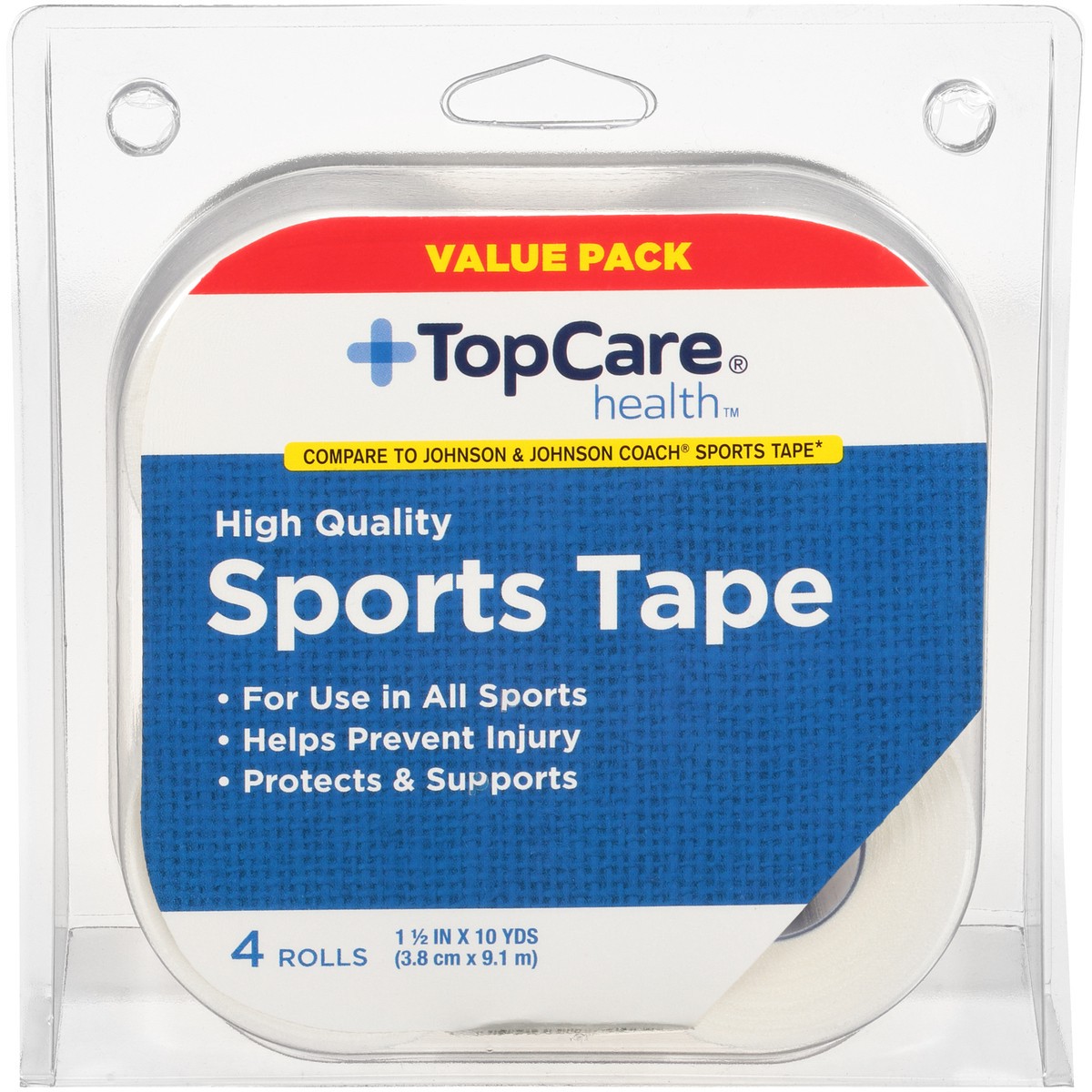 slide 1 of 8, TopCare Sports Tape, Value Pack, 4 ct