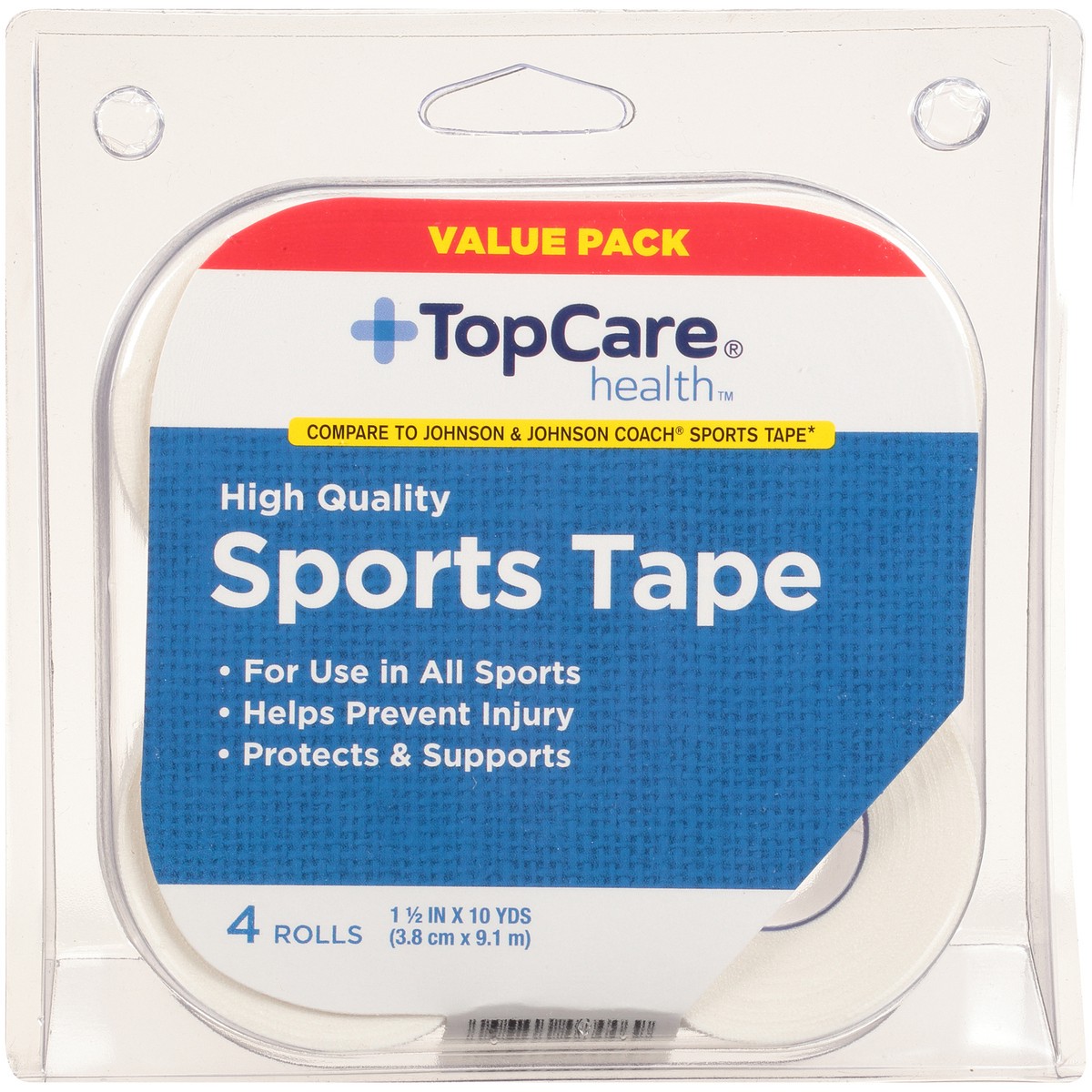 slide 7 of 8, TopCare Sports Tape, Value Pack, 4 ct