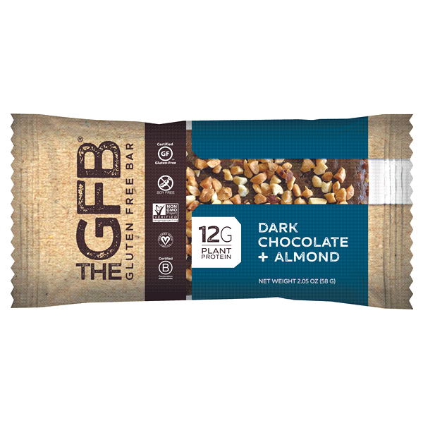 slide 1 of 1, The GFB Gluten Free Bar Dark Chocolate Almond Bar, 2.05 oz