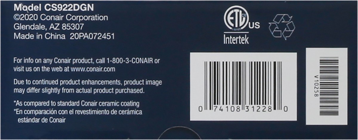 slide 4 of 9, Conair Ceramic Flat Iron, 2 In, 1 ct