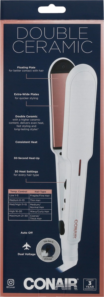 slide 7 of 9, Conair Ceramic Flat Iron, 2 In, 1 ct