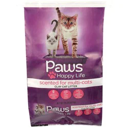 Paws Happy Life Scented For Multi-Cats Clay Cat Litter