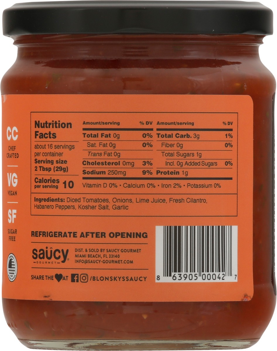 slide 9 of 9, Saucy Hot Habanero Salsa 15.5 oz, 15.5z