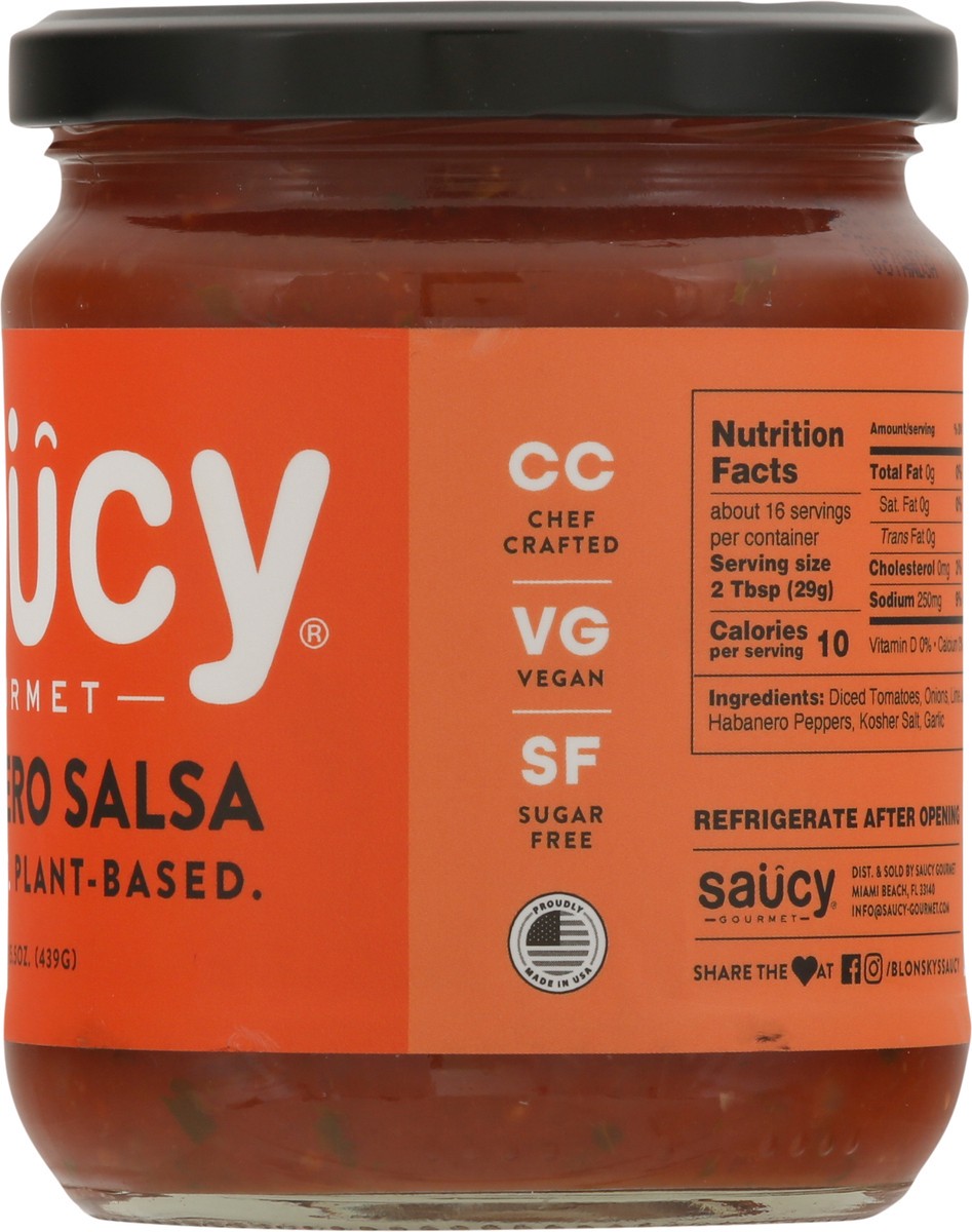 slide 3 of 9, Saucy Hot Habanero Salsa 15.5 oz, 15.5z