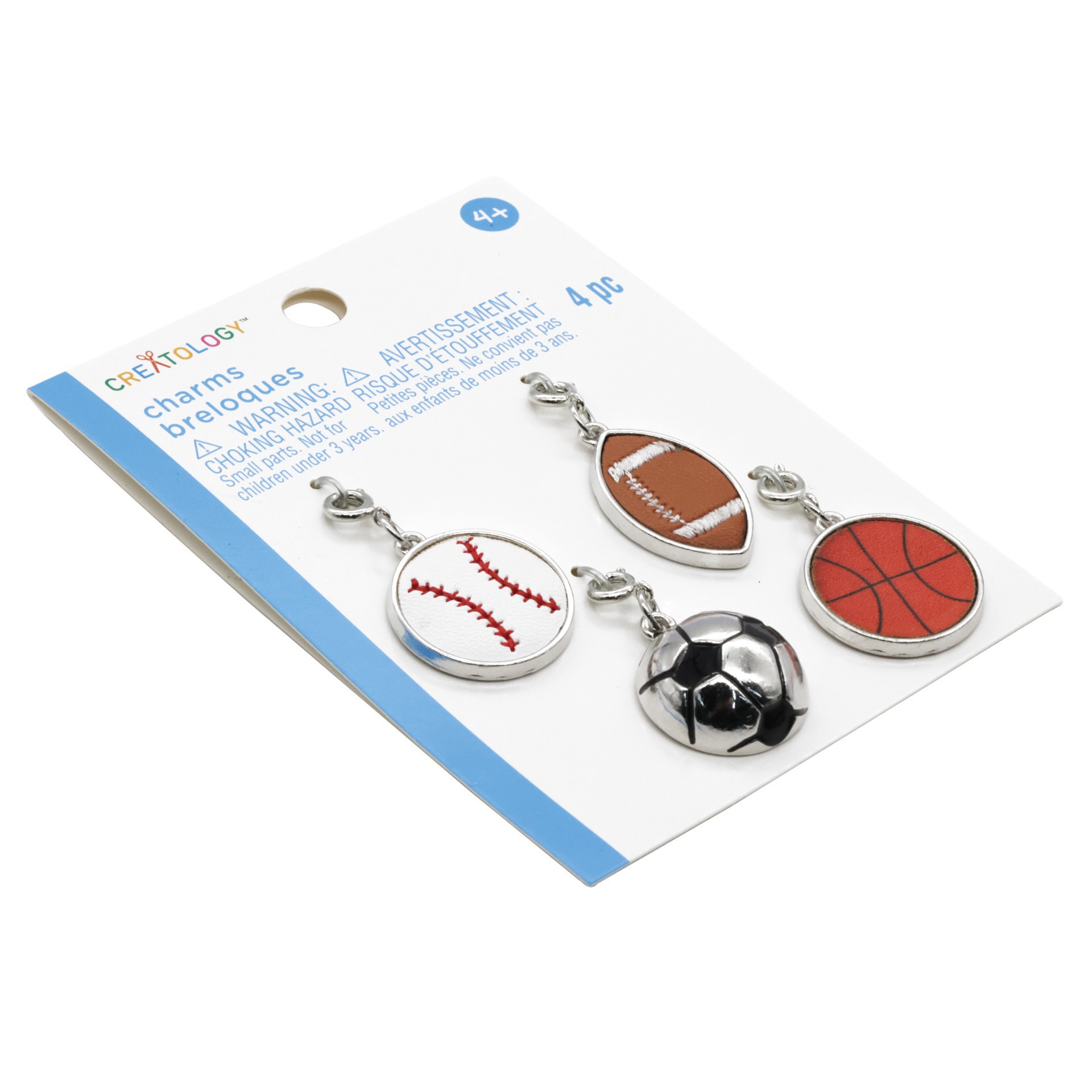 slide 4 of 5, Sport Ball Charms By Creatology, 4ct., 4 ct