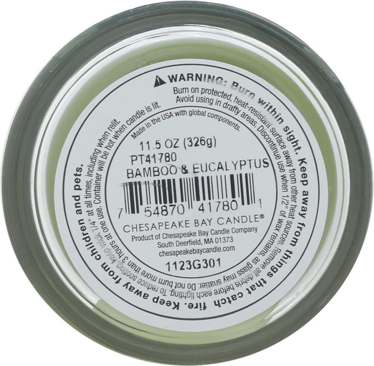 slide 5 of 10, Aromascape Soy Wax Blend Bamboo + Eucalyptus Candle 1 ea, 1 ct