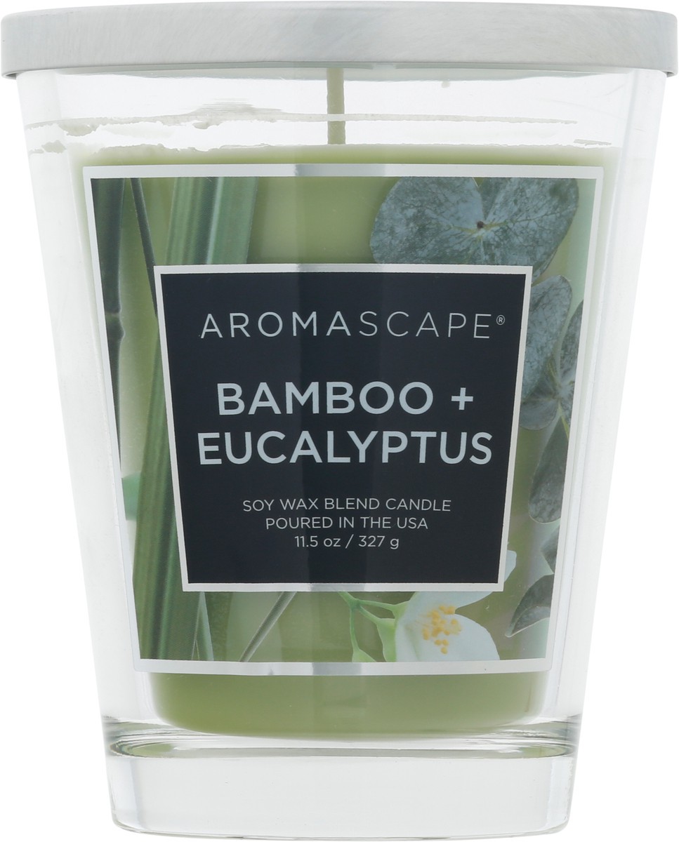 slide 7 of 10, Aromascape Soy Wax Blend Bamboo + Eucalyptus Candle 1 ea, 1 ct