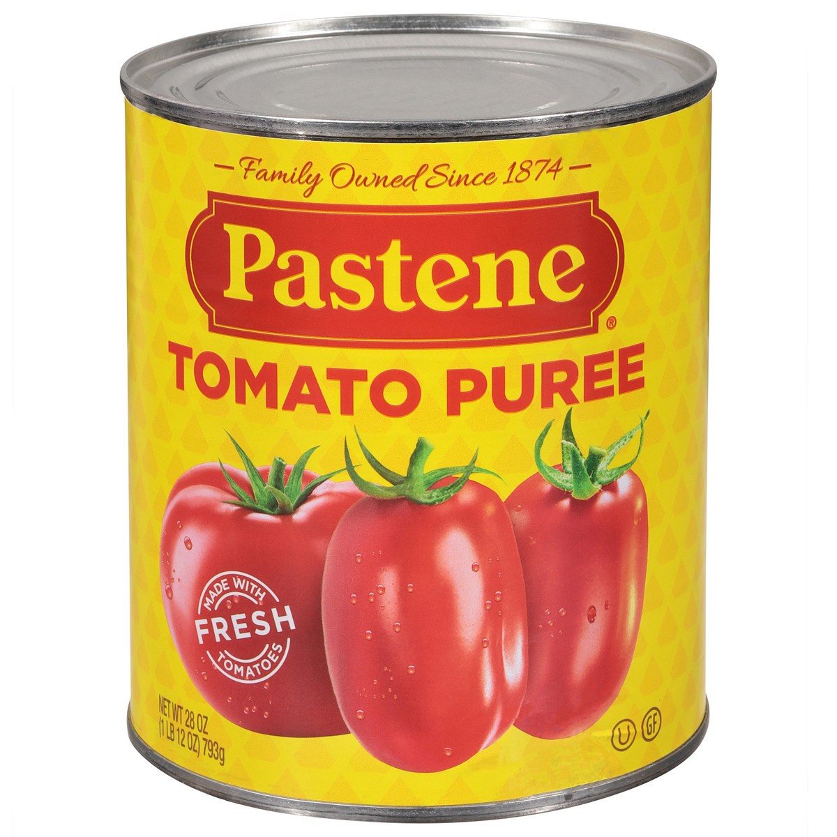 slide 9 of 11, Pastene Tomato Puree 28 oz, 28 fl oz