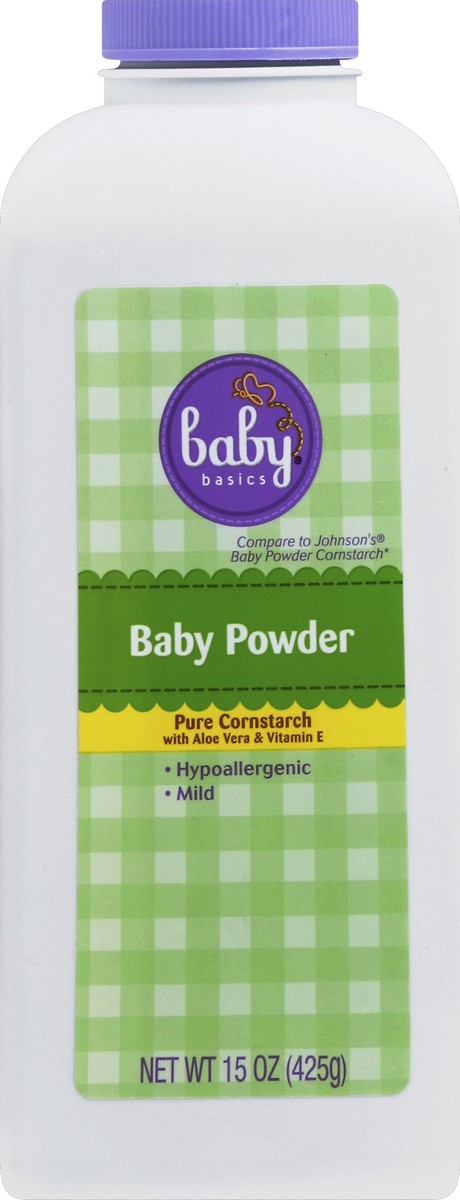 slide 1 of 7, Baby Basics Baby Basc Baby Powder Gentle, 1 ct