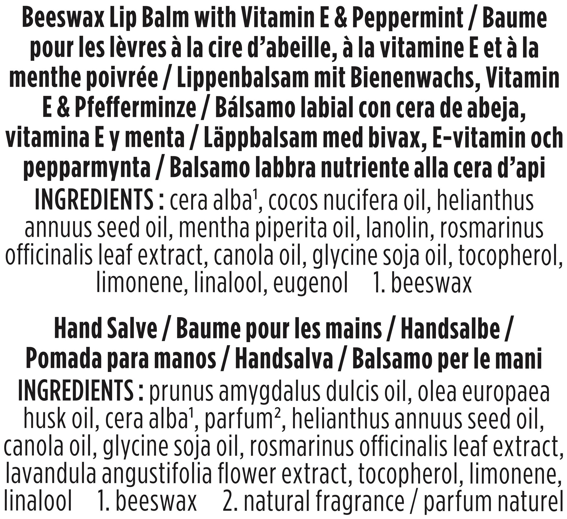slide 4 of 5, Burt's Bees A Bit of Burt's Bees Beeswax Lip Balm and Hand Salve Gift Set, Natural Origin Skin Care and Lip Care, 2-Piece Set, 0.15 oz./0.3 oz., 1 ct