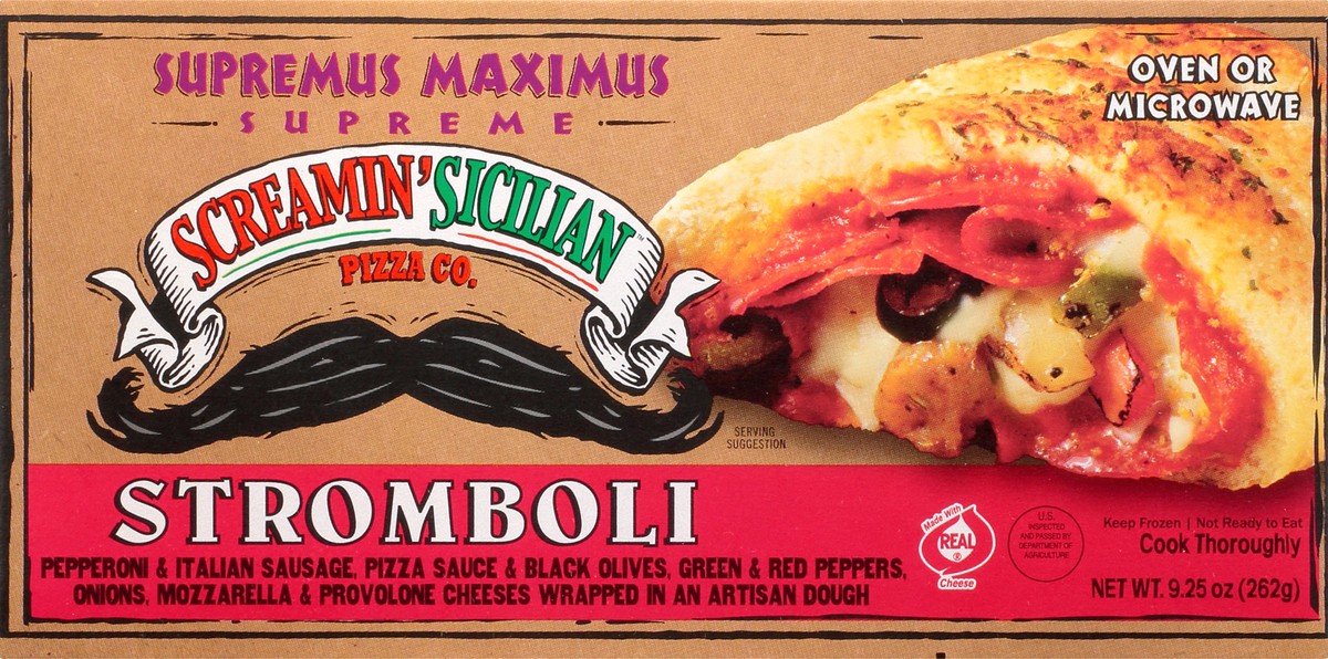 slide 8 of 10, Screamin' Sicilian Supremus Maximus Stomboli 9.25 oz, 9.25 oz