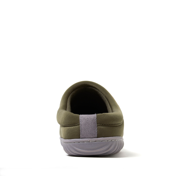 slide 8 of 21, Dearfoams Arlo Spandex Clog Slippers, Olive, Size Medium, 1 ct