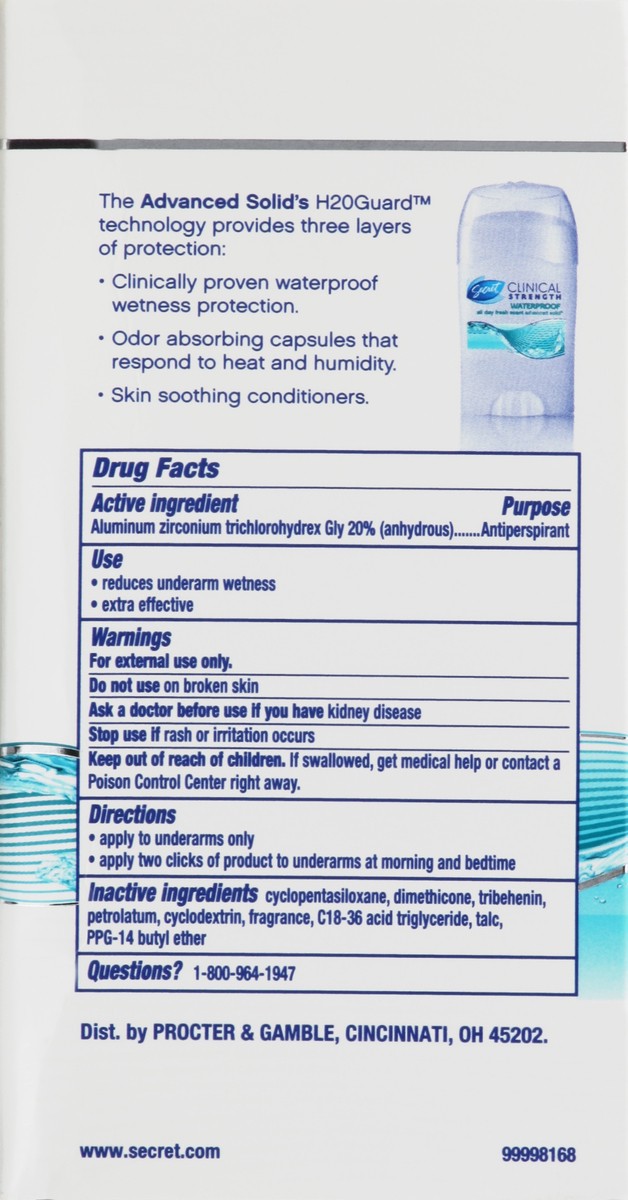 slide 2 of 5, Secret Antiperspirant/Deodorant 1.6 oz, 1.6 oz