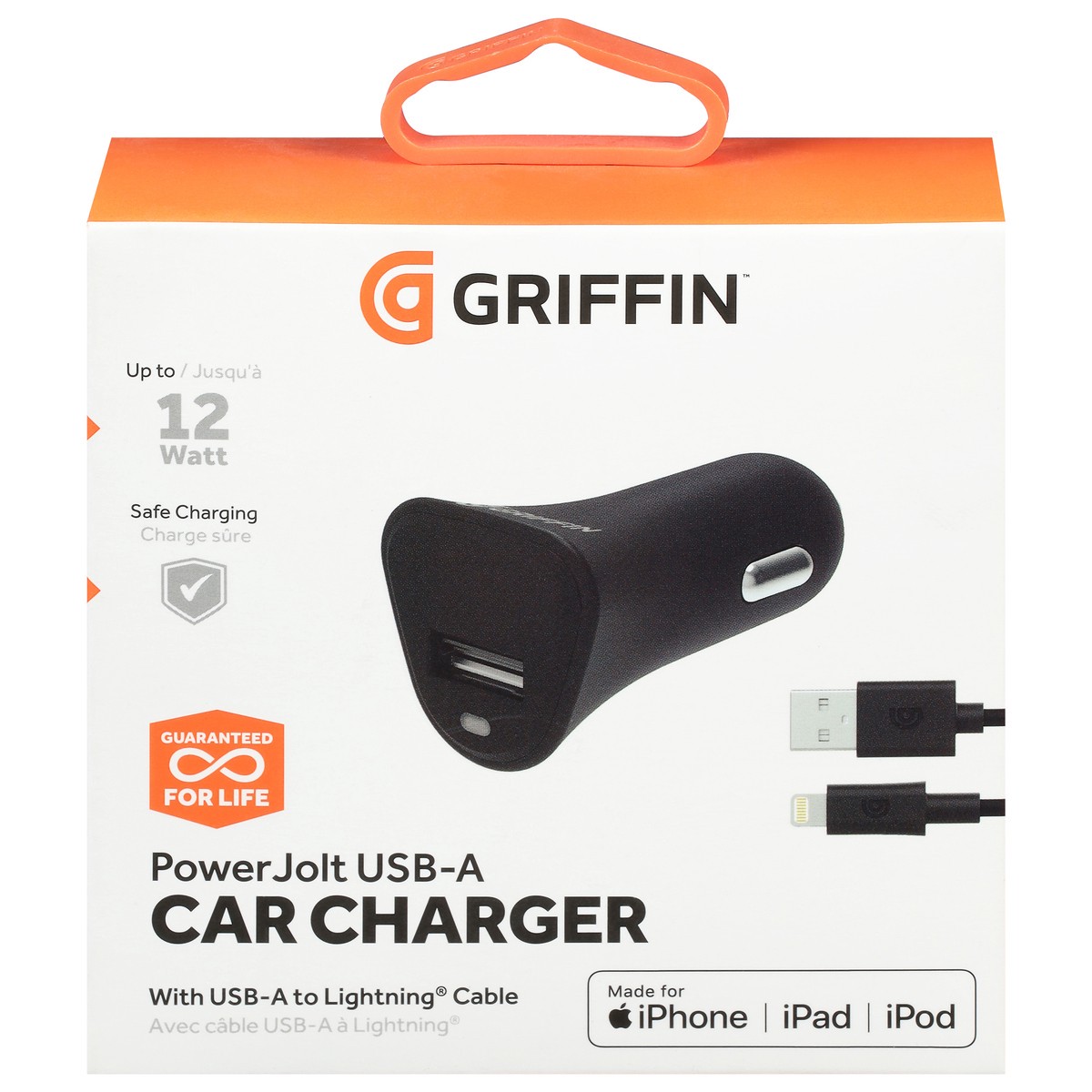 slide 9 of 9, Griffin Bros. Powerjolt USB-A Car Charger 1 ea, 1 ct