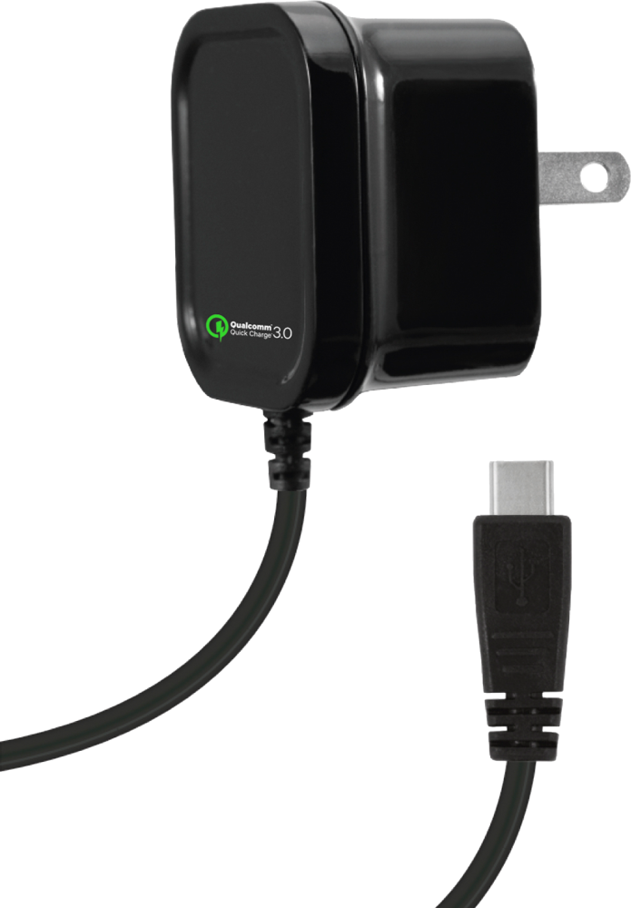 slide 1 of 1, Z Gear 18-Watt 2.4-Amp Adaptive Fast Charging Wall Charger For Usb Type C - Black, 1 ct