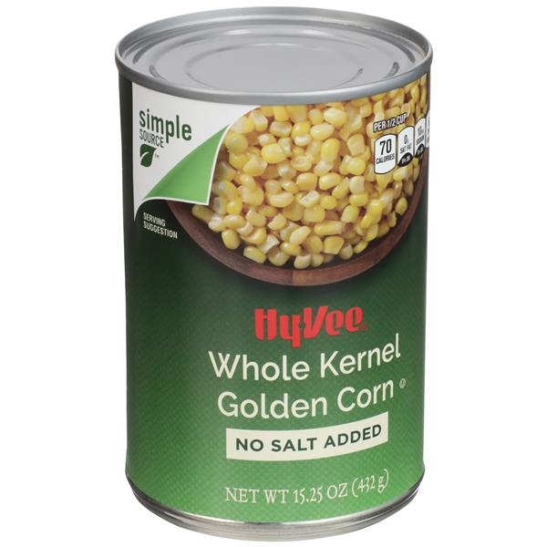 slide 1 of 1, Hy-vee Whole Kernel Golden Corn, 15.25 oz