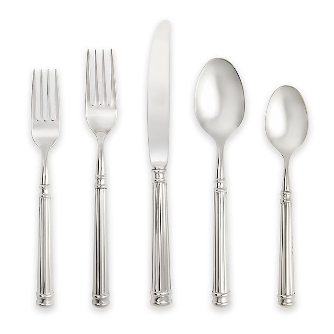 slide 1 of 1, Fortessa Nyssa Hollow Handle Flatware Set, 20 ct