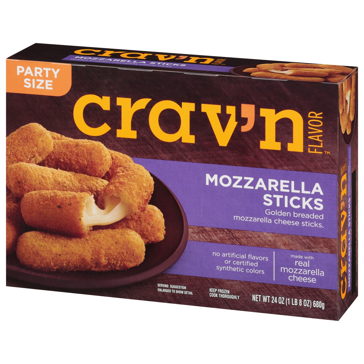 slide 3 of 9, Crav'n Flavor Mozzarella Cheese Sticks, 24 oz