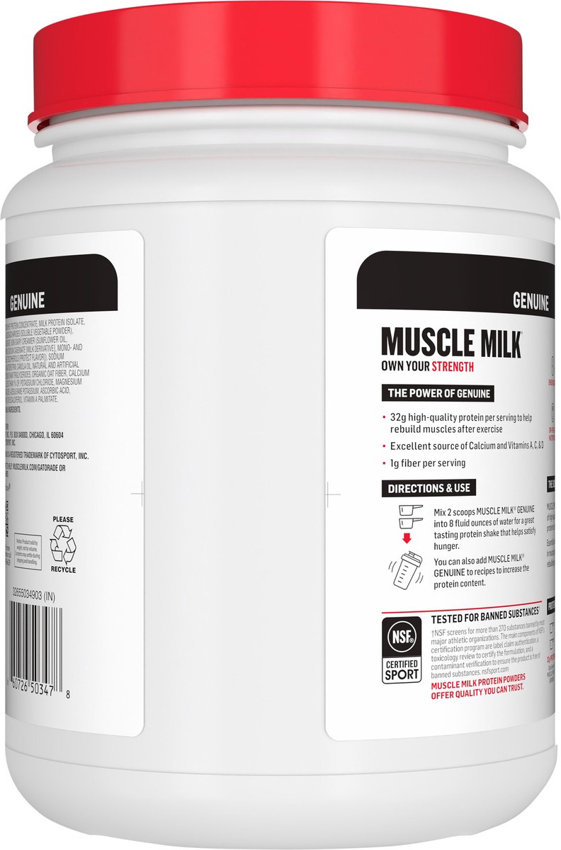 slide 2 of 7, Muscle Milk Powder Beverage Mix, 1.93 lb