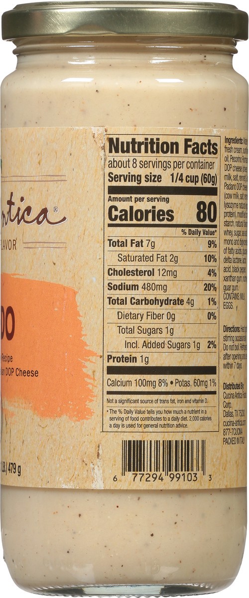 slide 6 of 9, Cucina Antica Alfredo 16.9 oz, 16.9 fl oz