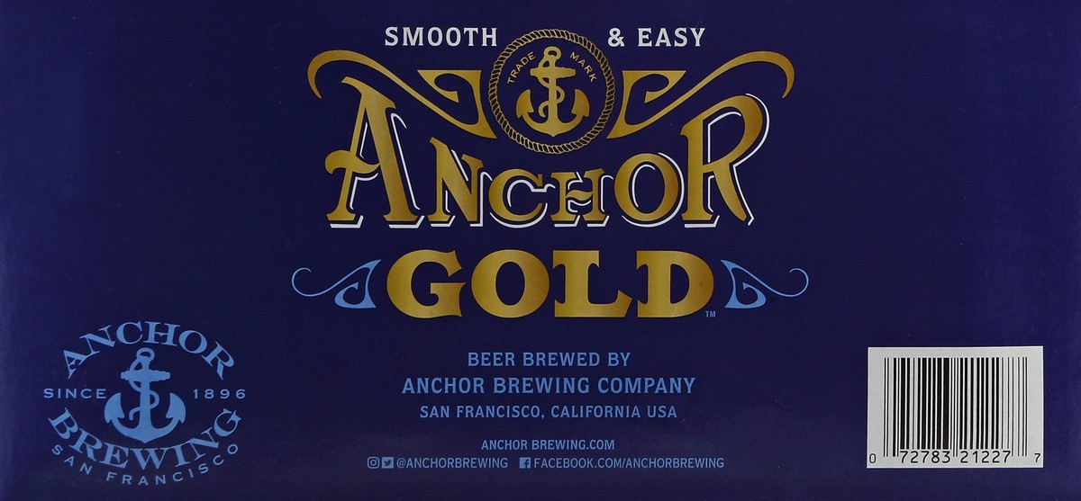 slide 3 of 6, Anchor Gold Beer 12 ea, 12 ct; 12 oz