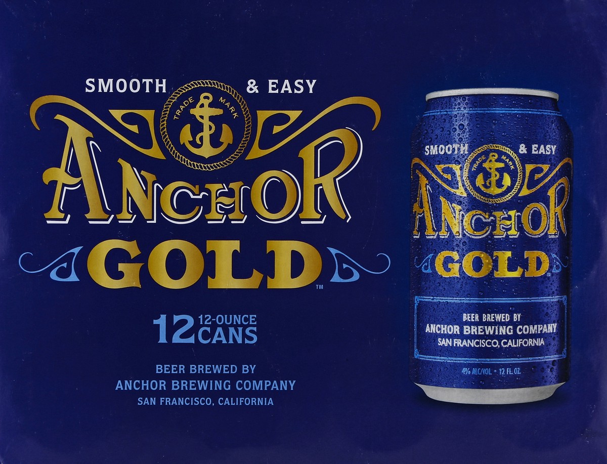 slide 2 of 6, Anchor Gold Beer 12 ea, 12 ct; 12 oz