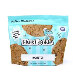 T-Rex Cookie Frozen Monster Cookie Dough - 32 oz/4 pk