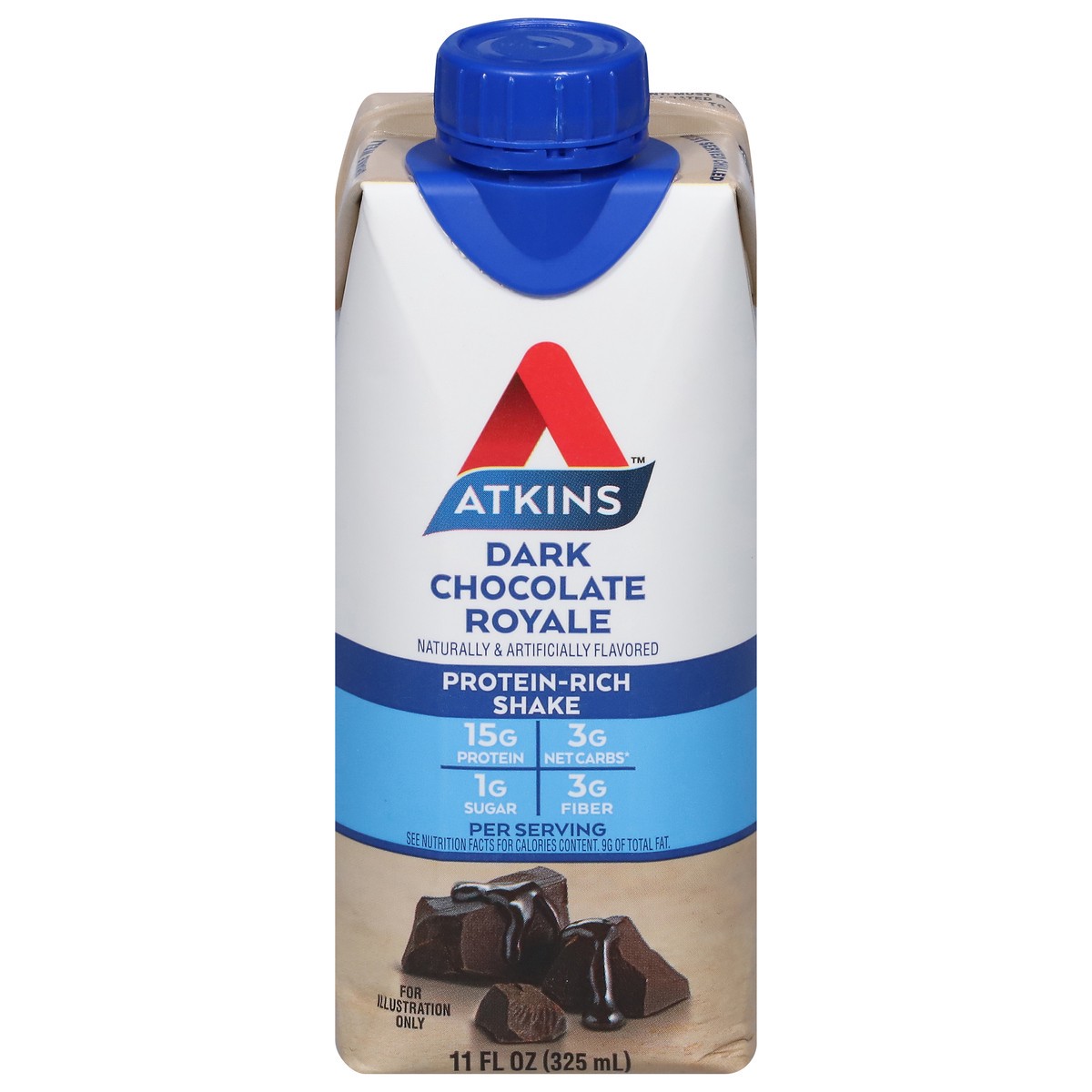 slide 3 of 13, Atkins Dark Chocolate Royale Protein-Rich Shake 11 fl oz, 11 fl oz