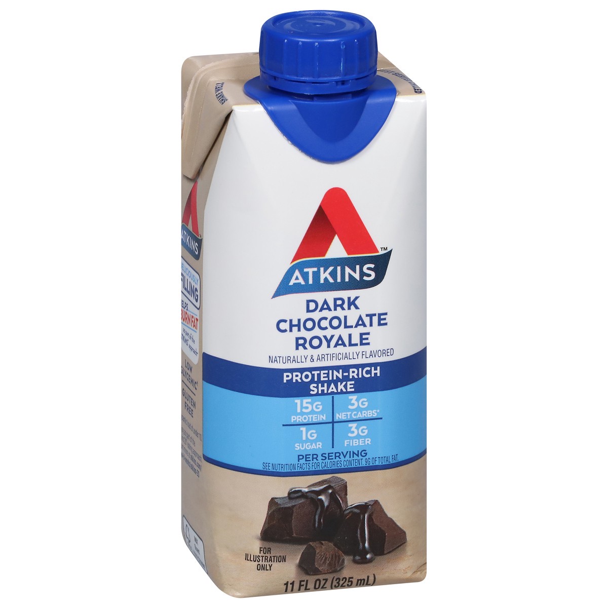 slide 12 of 13, Atkins Dark Chocolate Royale Protein-Rich Shake 11 fl oz, 11 fl oz