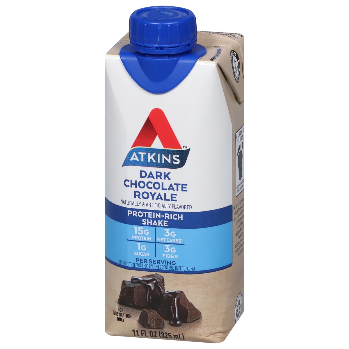 slide 5 of 13, Atkins Dark Chocolate Royale Protein-Rich Shake 11 fl oz, 11 fl oz