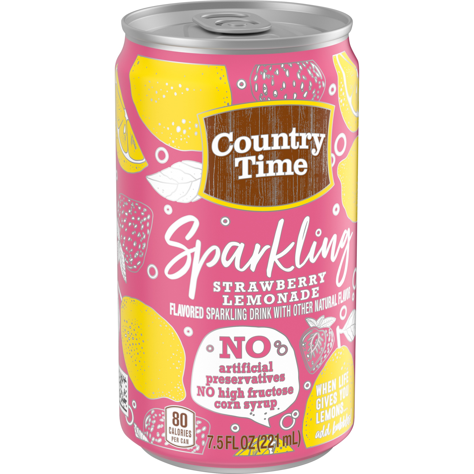 slide 1 of 1, Country Time Strawberry Lemonade Drink Mix - 7.5 fl oz, 7.5 fl oz