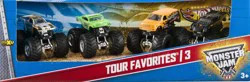 Hot Wheels Mattel Hot Wheels Monster Jam Tour Favorite Trucks
