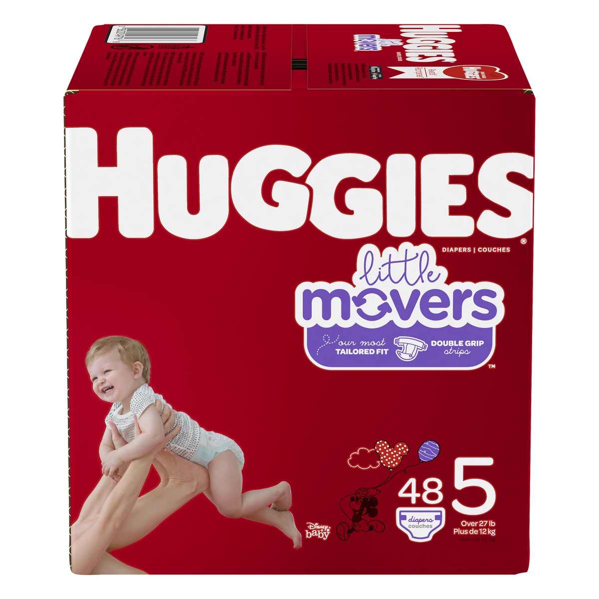 slide 1 of 1, Huggies Little Movers Size 5 Diapers, 48 ct