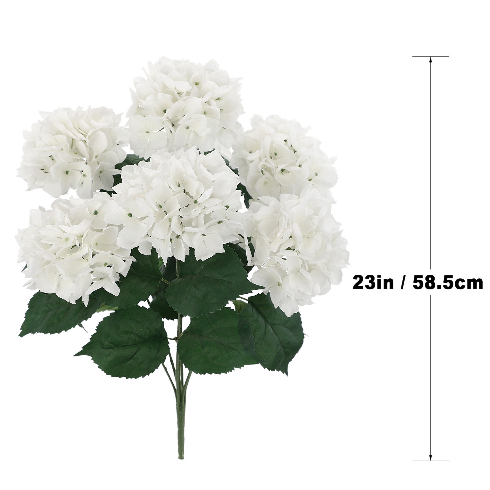 slide 5 of 7, White Hydrangea Bush By Ashland, 23 in