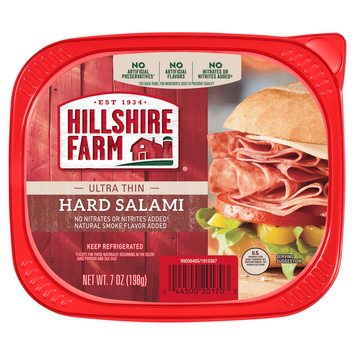 slide 6 of 6, Hillshire Farm Deli Select Ultra Thin Hard Salami, 7 oz