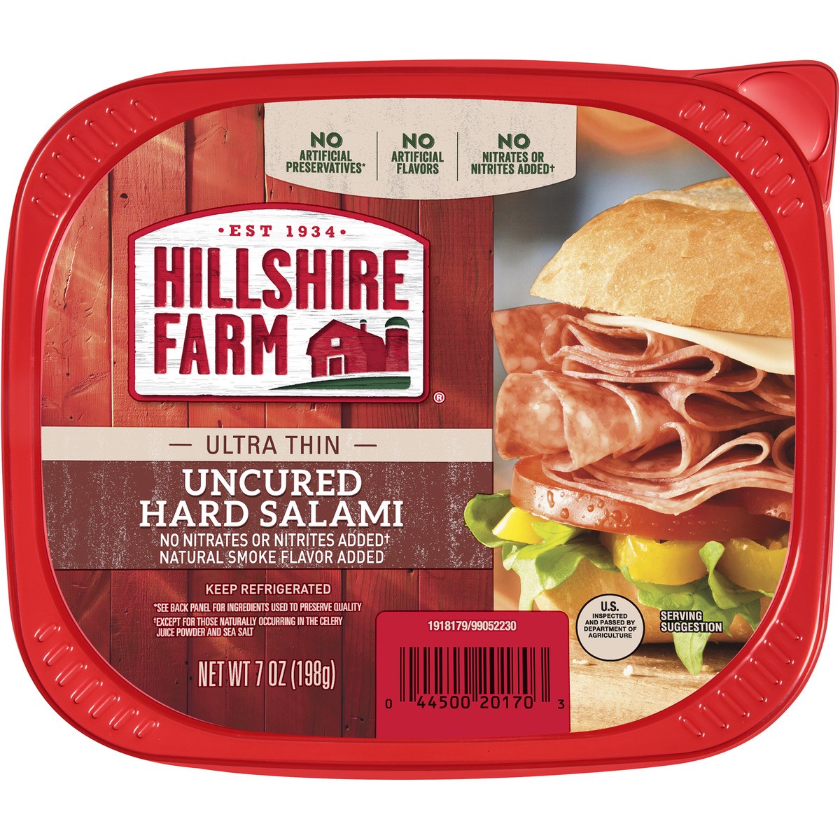 slide 1 of 6, Hillshire Farm Deli Select Ultra Thin Hard Salami, 7 oz
