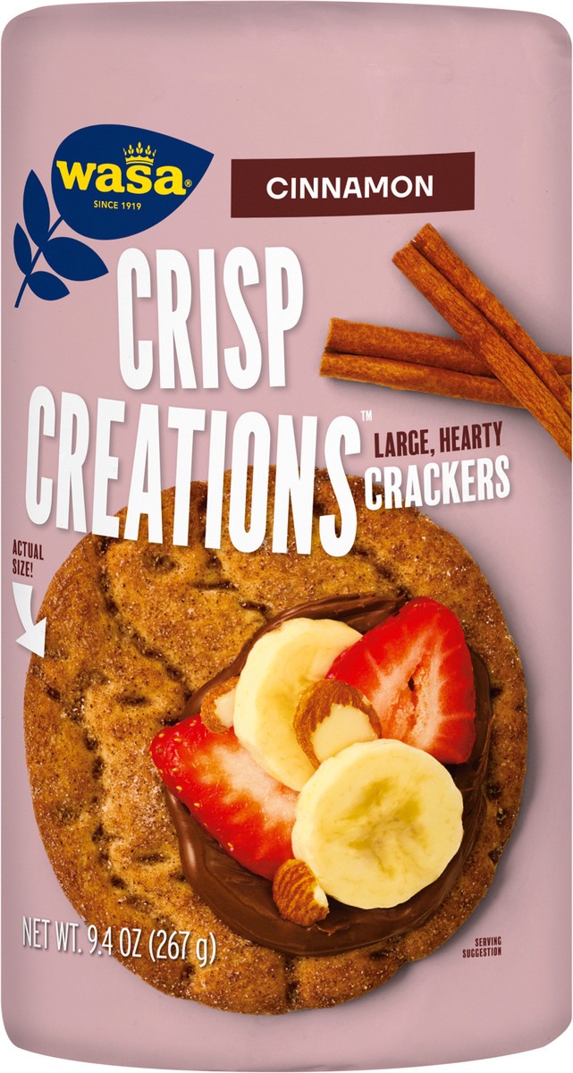 slide 14 of 14, Wasa Crisp Creations Cinnamon Large Crackers 9.4 oz, 9.4 oz