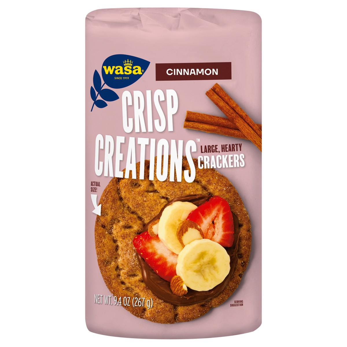 slide 2 of 14, Wasa Crisp Creations Cinnamon Large Crackers 9.4 oz, 9.4 oz